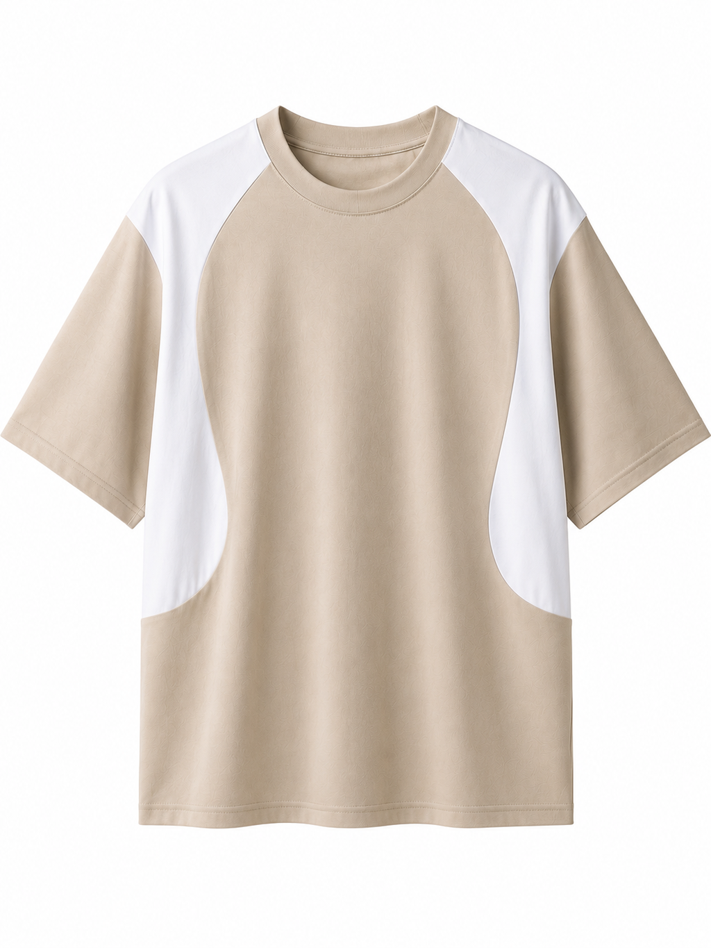Round Panel Oversized Drop Shoulder T-Shirt