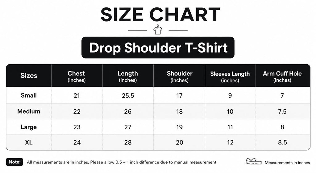 Custom Oversized Drop Shoulder T-Shirt
