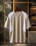 Round Panel Oversized Drop Shoulder T-Shirt