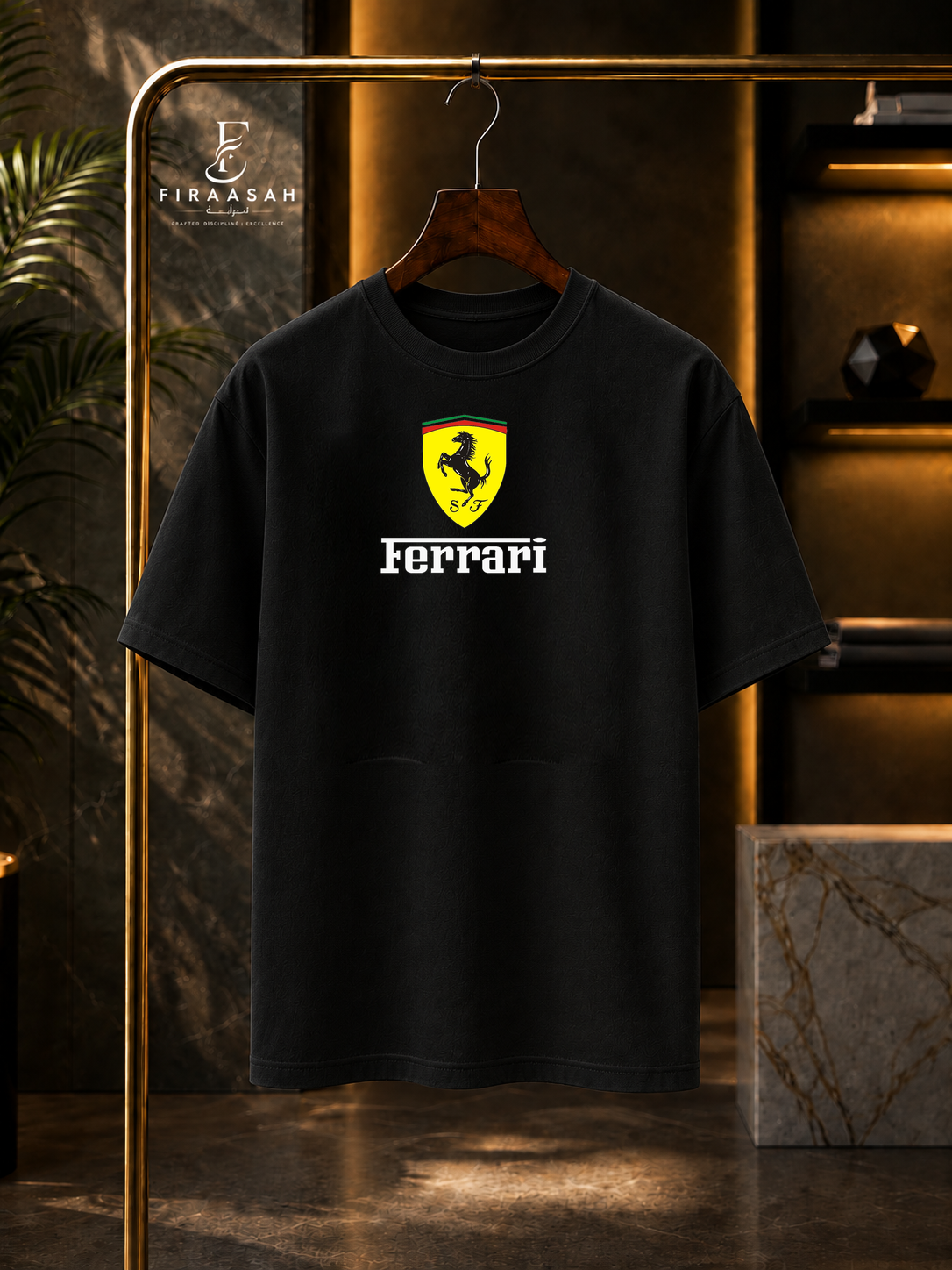 Ferrari 488 Pista Oversized Drop Shoulder T-Shirt